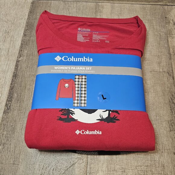 Columbia Women's Pants And Shirts Bear Pajamas Set Large - Picture 1 of 7